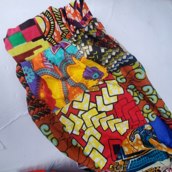 African Print WrapTop size UK 16 US 12 - Picture 4 of 7